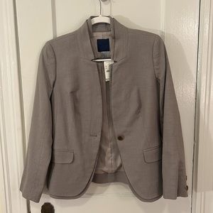 J.Crew Blazer Blue Label One Button Layered Cut
